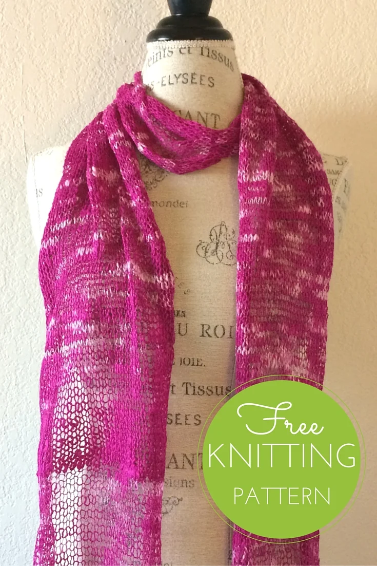 Fusilli Scarf Free Knitting Pattern