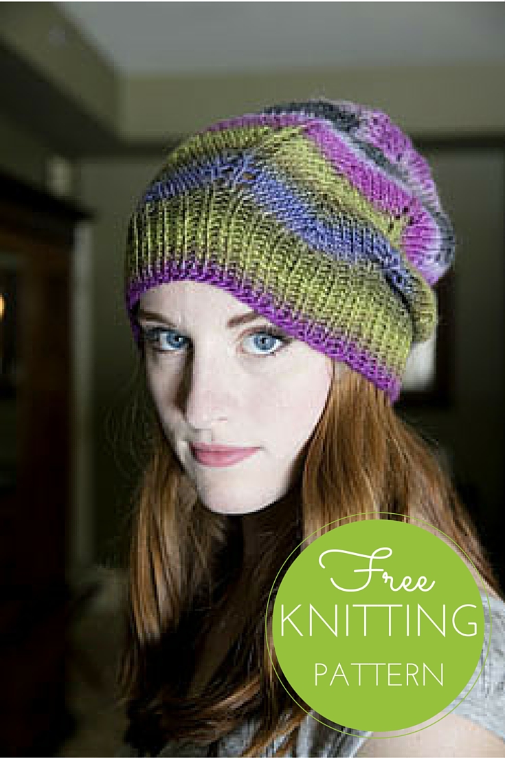 Gina Chevron Hat Free Knitting Pattern