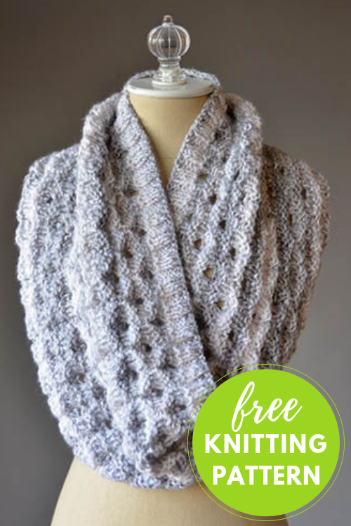 Porthole Cowl Free Knitting Pattern