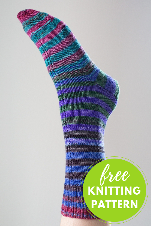 Cable Insert Socks Free Knitting Pattern