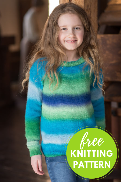 Jesse Kid’s Sweater Free Knitting Pattern
