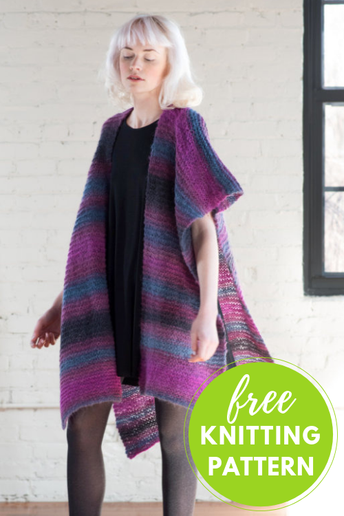 Dayleeza Ruana Free Knitting Pattern