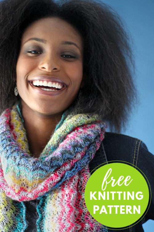 Prism Wrap Free Knitting Pattern