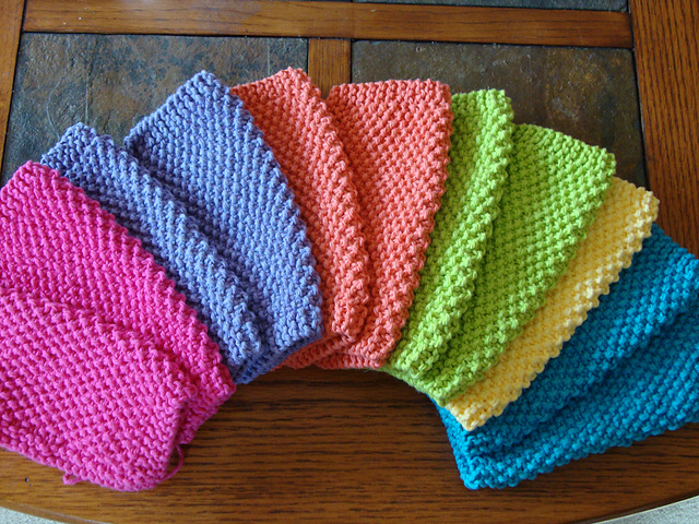Cotton Knitted Dishcloths