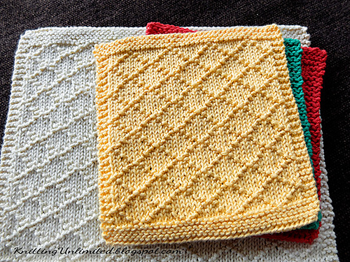 15 Easy Knitting Patterns Dishcloths Blog Nobleknits
