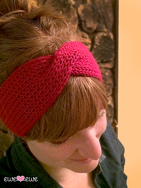 Hot Mess Headband Free Knitting Pattern