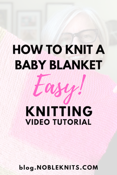 Easy Beginner Baby Blanket Free Knitting Pattern - Includes How to Video!