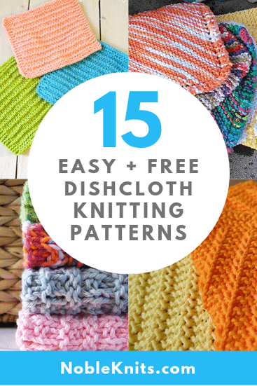 15 Easy Knitting Patterns Dishcloths Blog Nobleknits