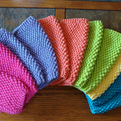 15 Easy Knitting Patterns: Dishcloths