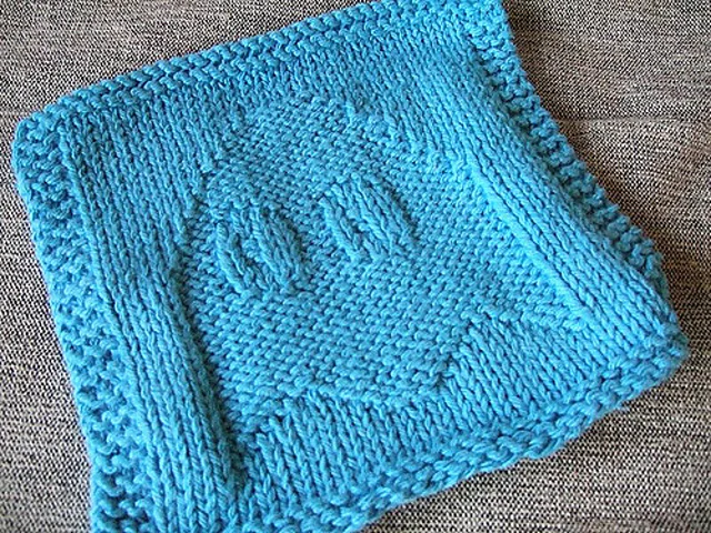 Ghost Dishcloth Free Knitting Pattern