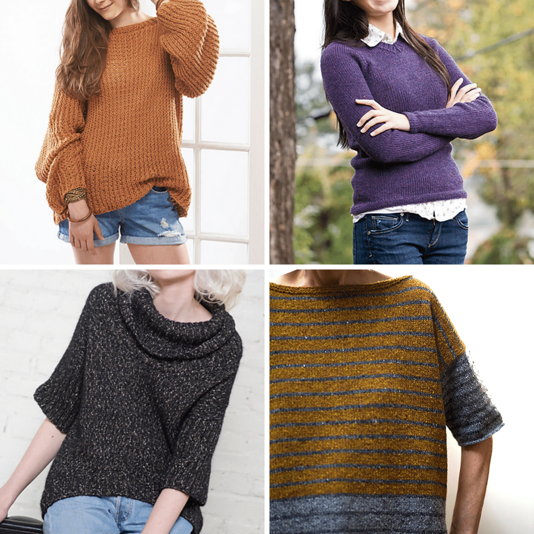 The 10 Easiest Sweaters to Knit - Free Patterns!