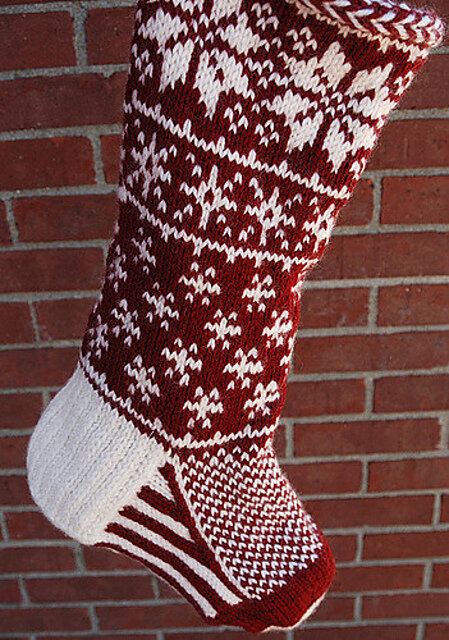 Knitting pattern free patterns for christmas stockings