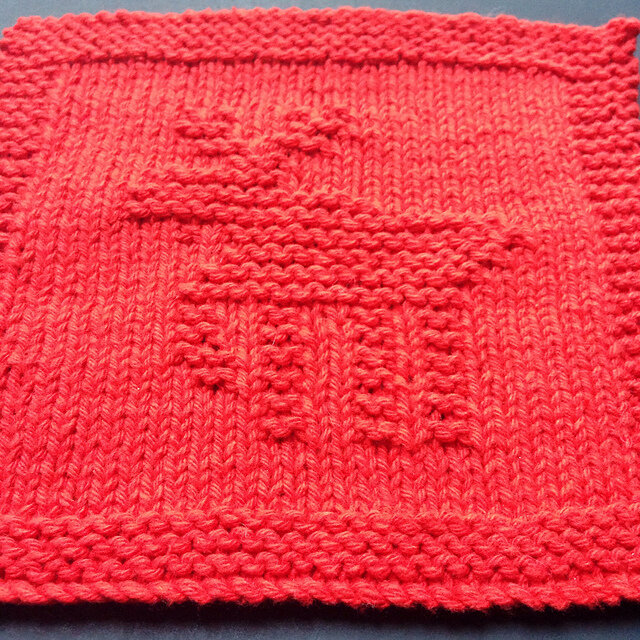 Knitted christmas dishcloth patterns free