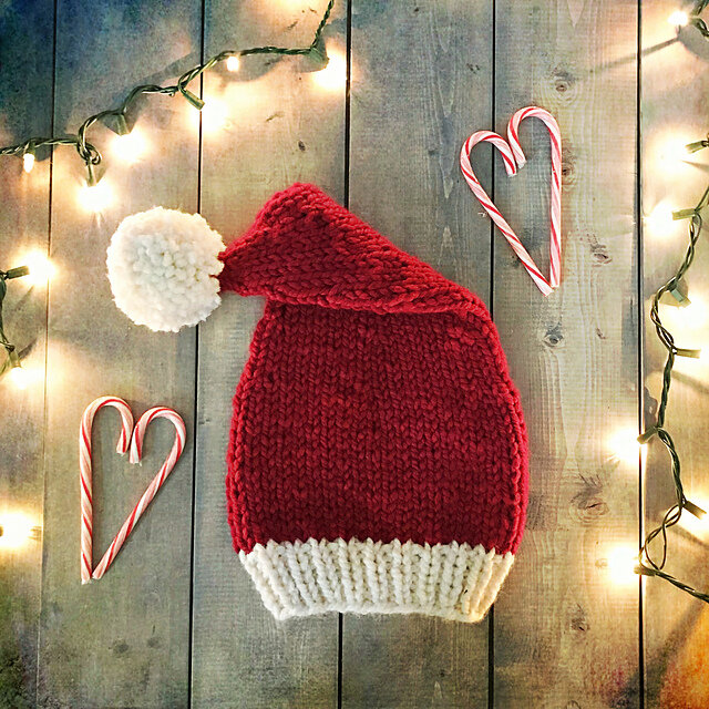 Free knitted santa hat pattern