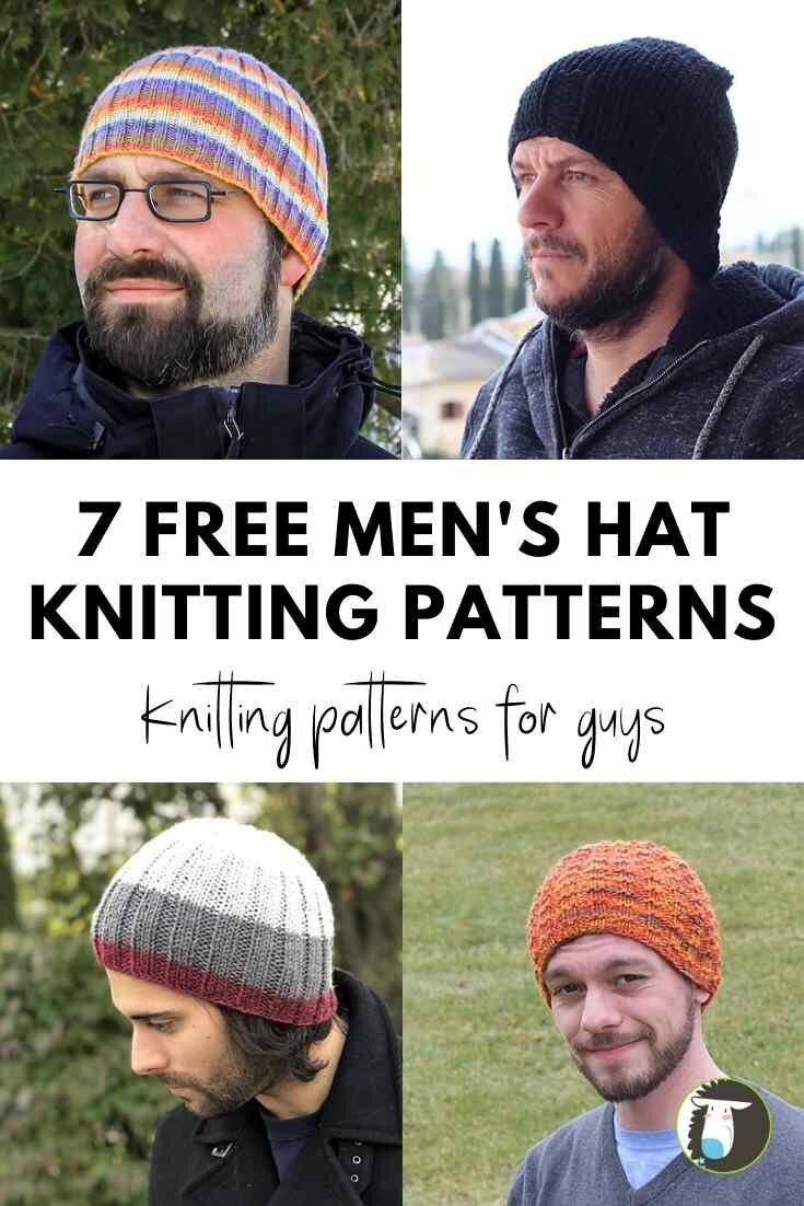 7 Men S Hats Free Knitting Patterns Blog Nobleknits