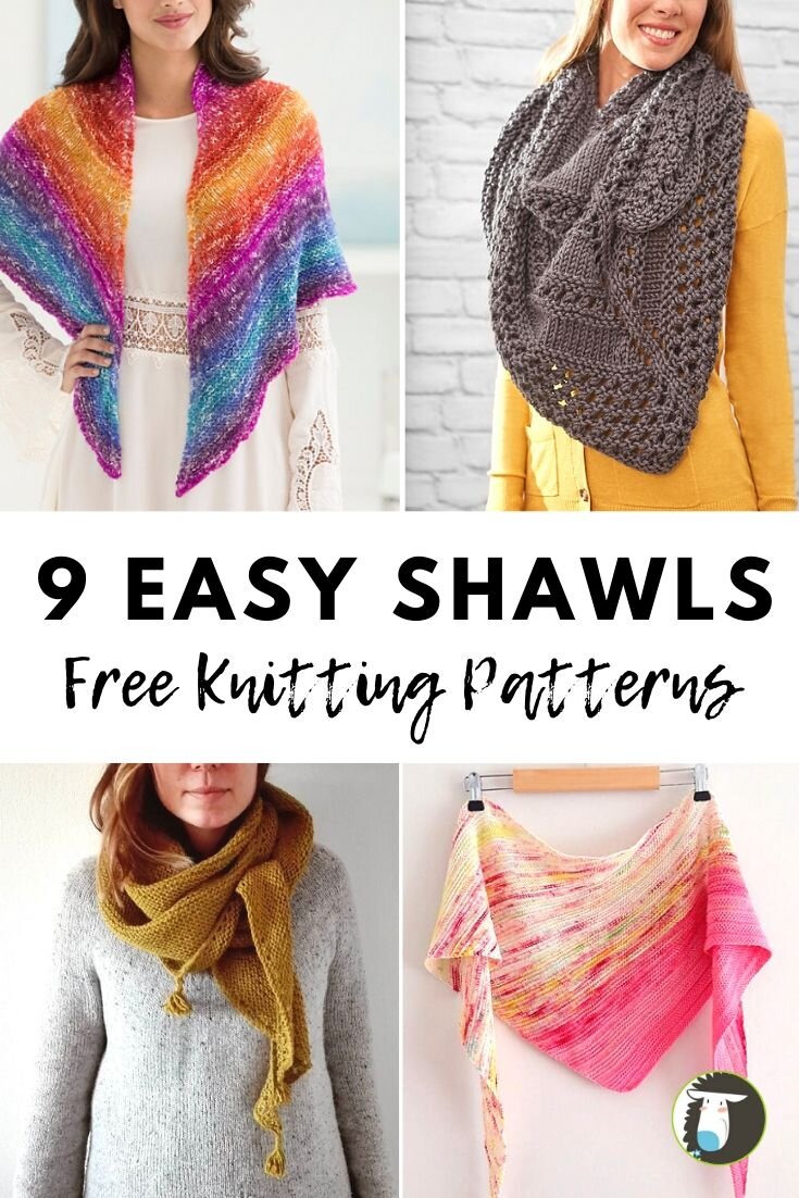 9 Easy Shawls Free Knitting Patterns — Blog.NobleKnits