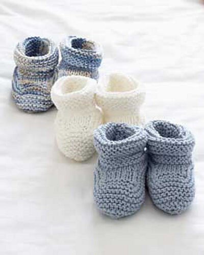 Hand Knitted Baby Booties 