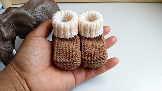 Yarn Basic Baby Booties Knitting Pattern Baby Booties Pattern Easy