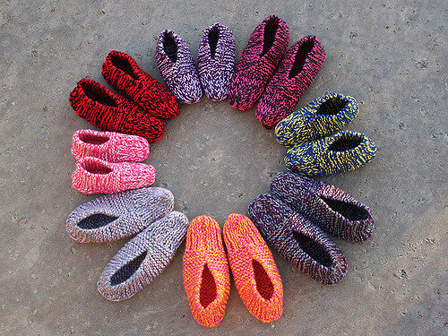 quick knit slippers