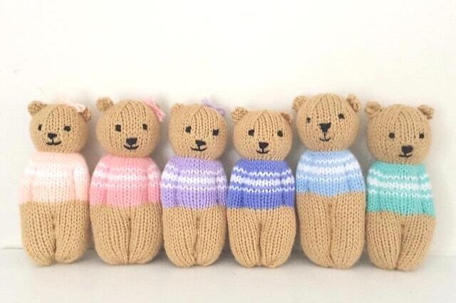 easy knitted bears