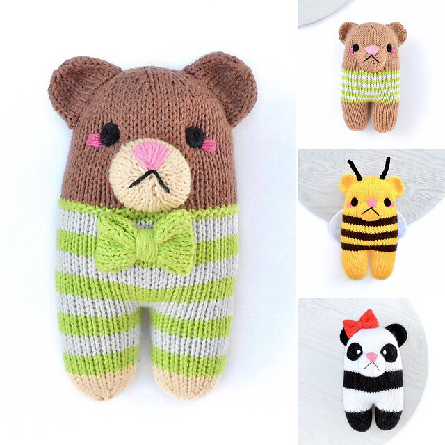 easy knit stuffed animals