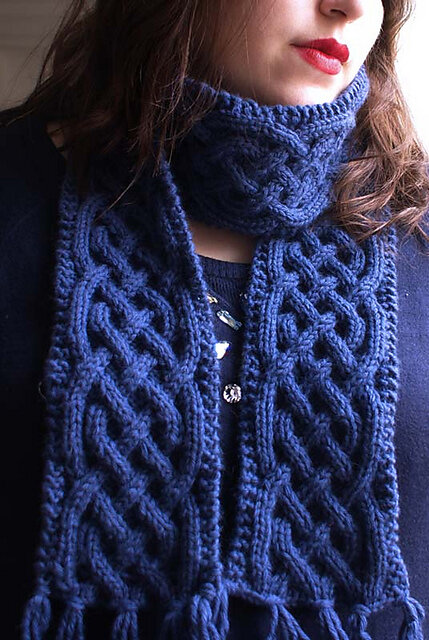 10 Cable Scarf Free Knitting Patterns — Blog.NobleKnits