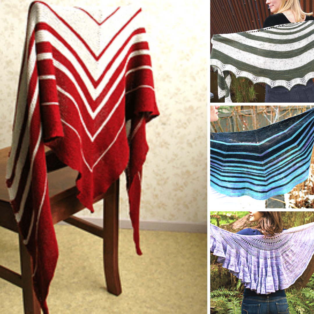 10 Stunning Fibonacci Shawl Knitting Patterns
