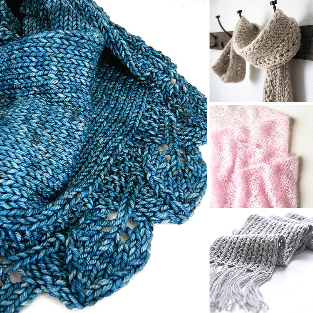 Lace scarf knitting PATTERN only in ENGLISH