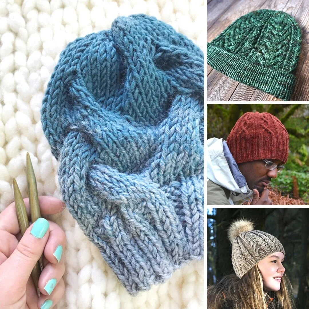 Easy Knit Hat Patterns On Circular Needles Cable Hat Knit Hat
