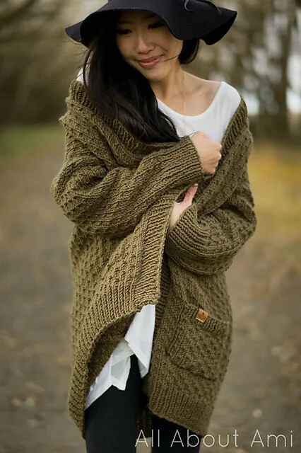 Easy Knit Oversized Jumper Knitting Pattern Free Instant Download