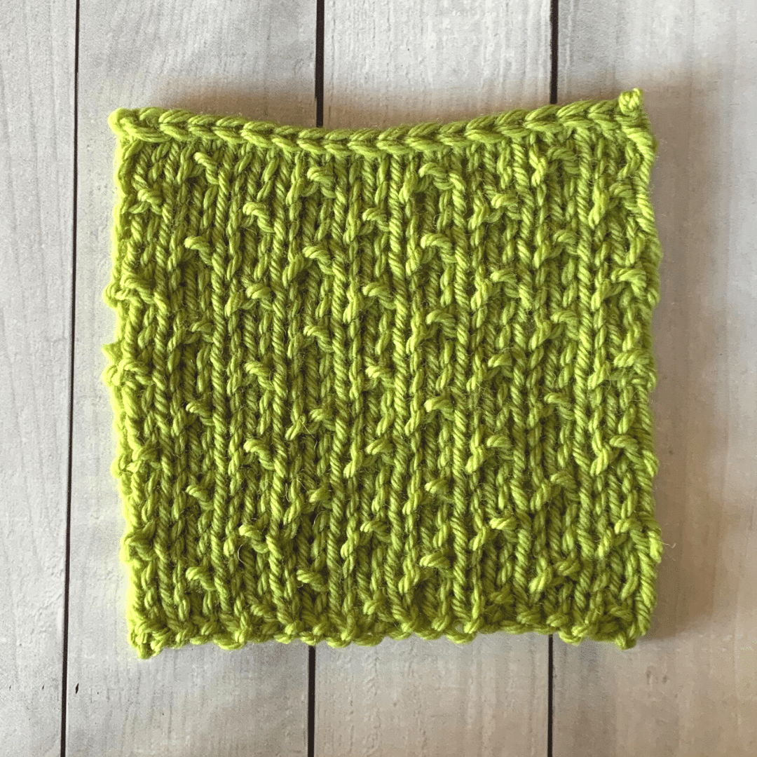 How to Knit the Dot Stitch