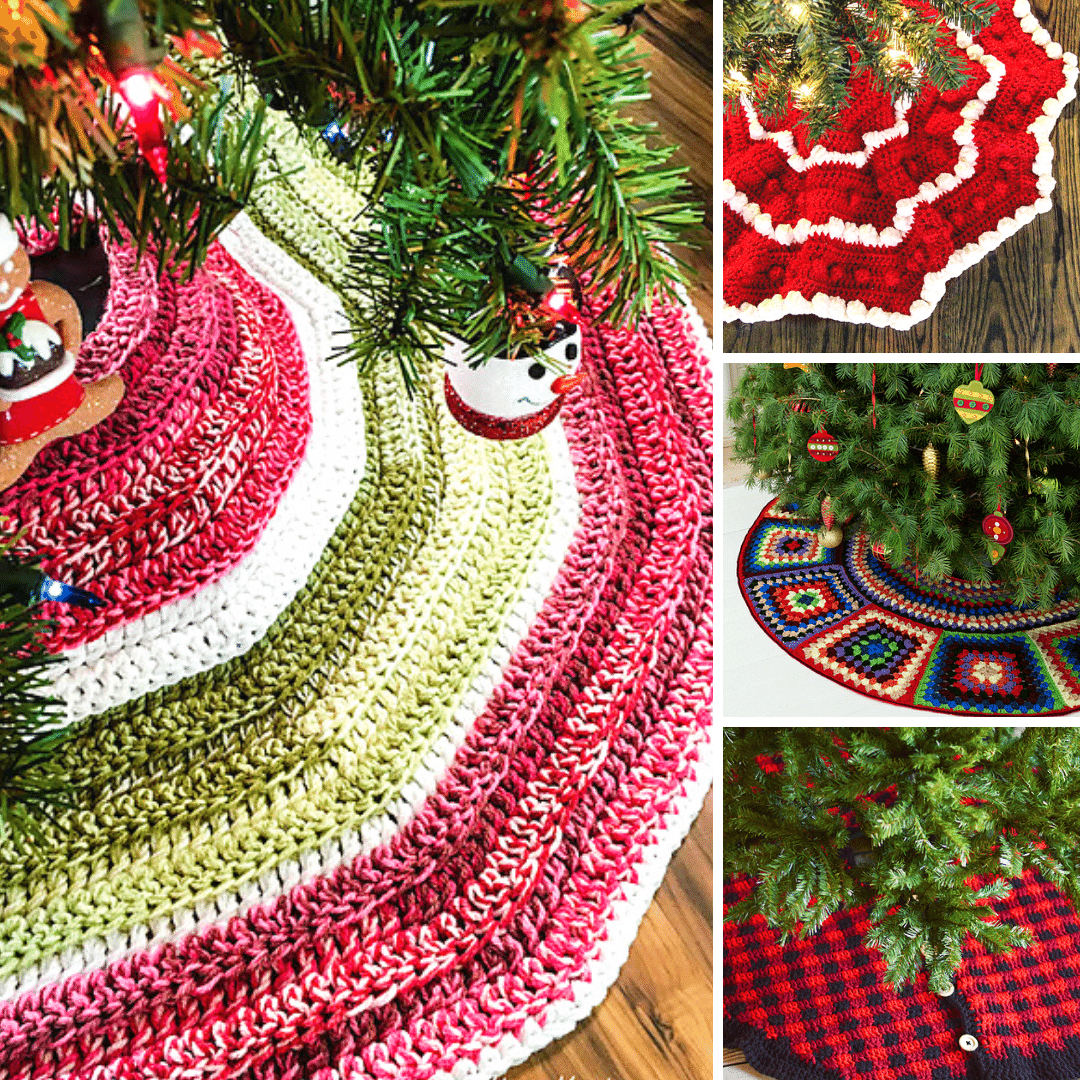 10 Best Crochet Christmas Tree Skirt Free Patterns