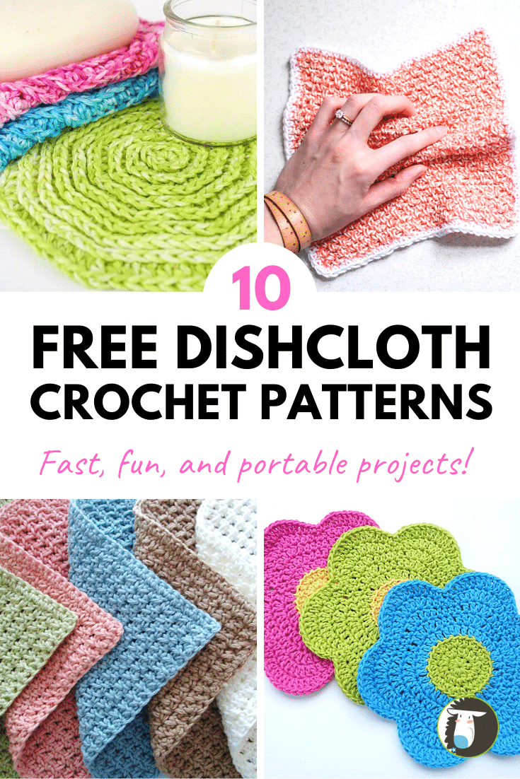10 Easy Dishcloth Free Crochet Patterns — Blog.NobleKnits