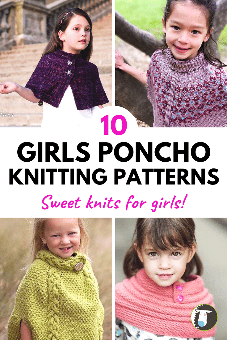 Girls Poncho Knitting Patterns —