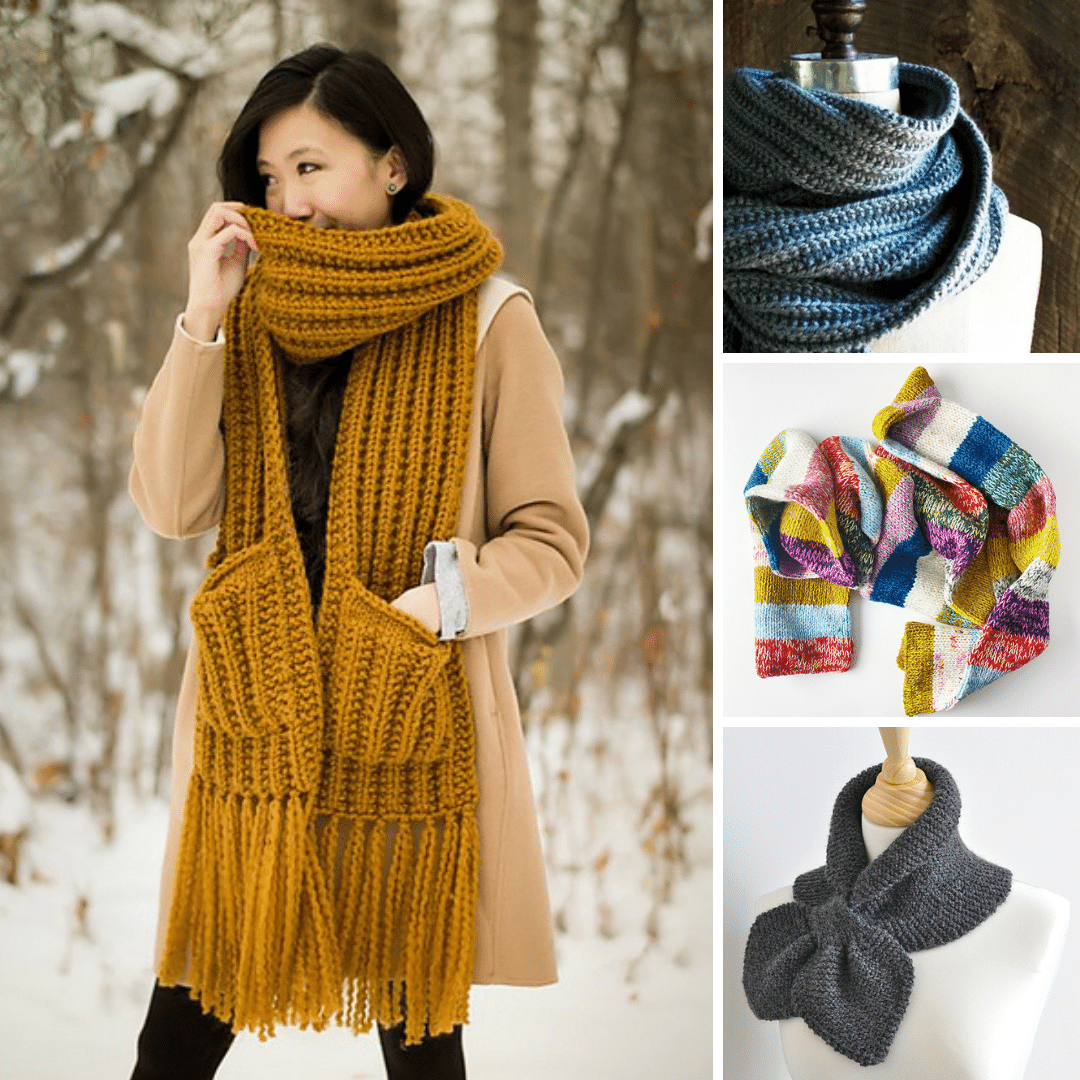 Zabaione Crochet Scarf striped pattern casual look Accessories Scarves Crochet Scarves 