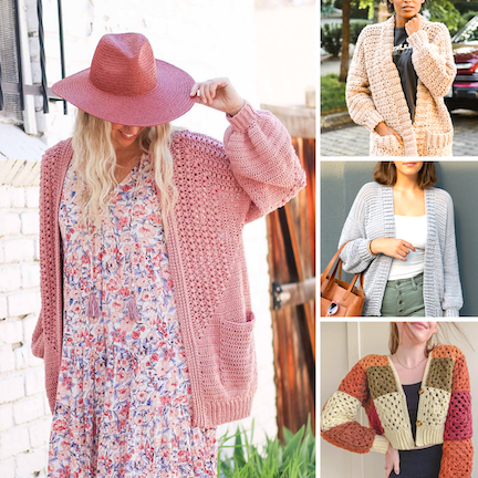 Stay Cozy in These 10 Free Crochet Cardigan Patterns — Blog.NobleKnits