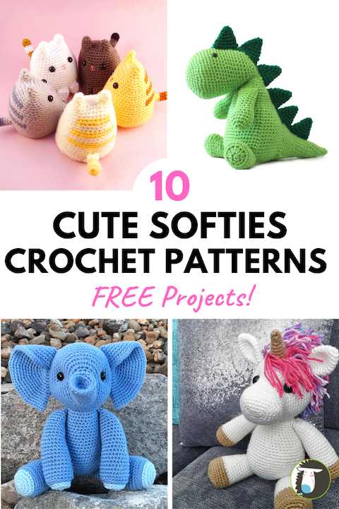 10 Cute Crochet Softies Everyone Will Love - All Free Patterns! —  Blog.NobleKnits