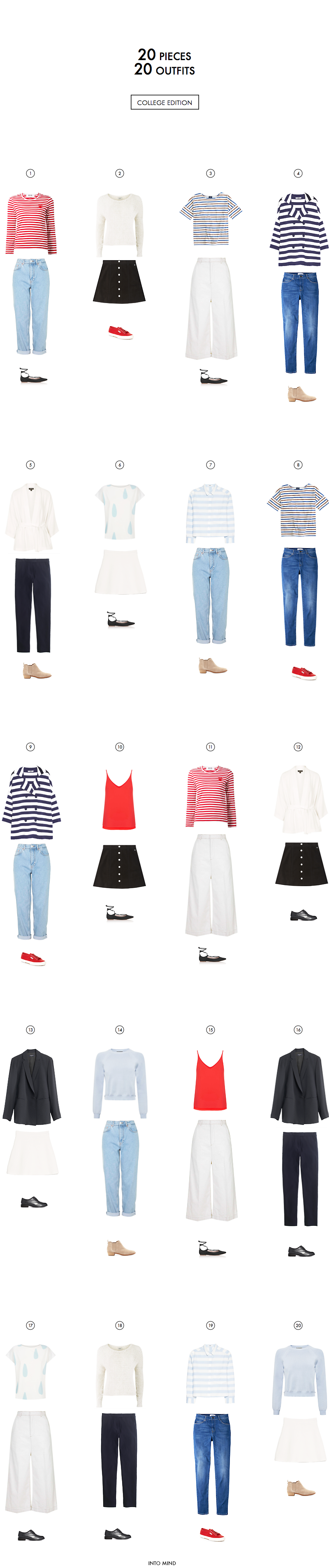 20 Pieces 20 Outfits How To Build A Versatile Capsule Wardrobe