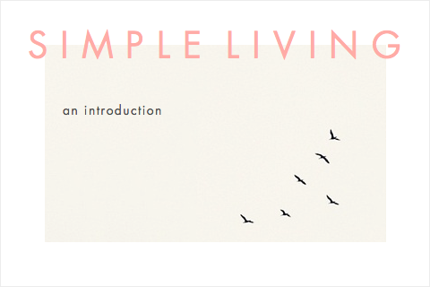 An Introduction to Simple Living