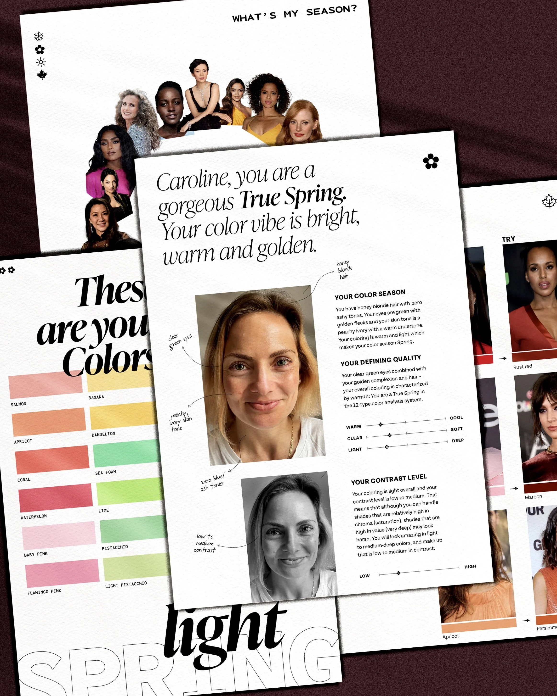 Personal Seasonal Color Chart