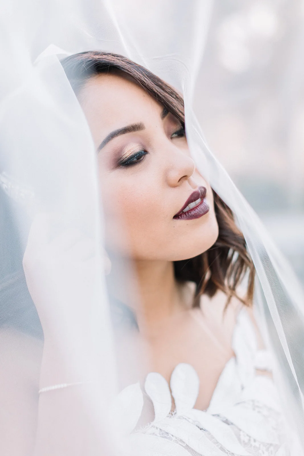 wedding-hair-makeup-pasadena-maxwell-house-california-burgundy-lip-bride