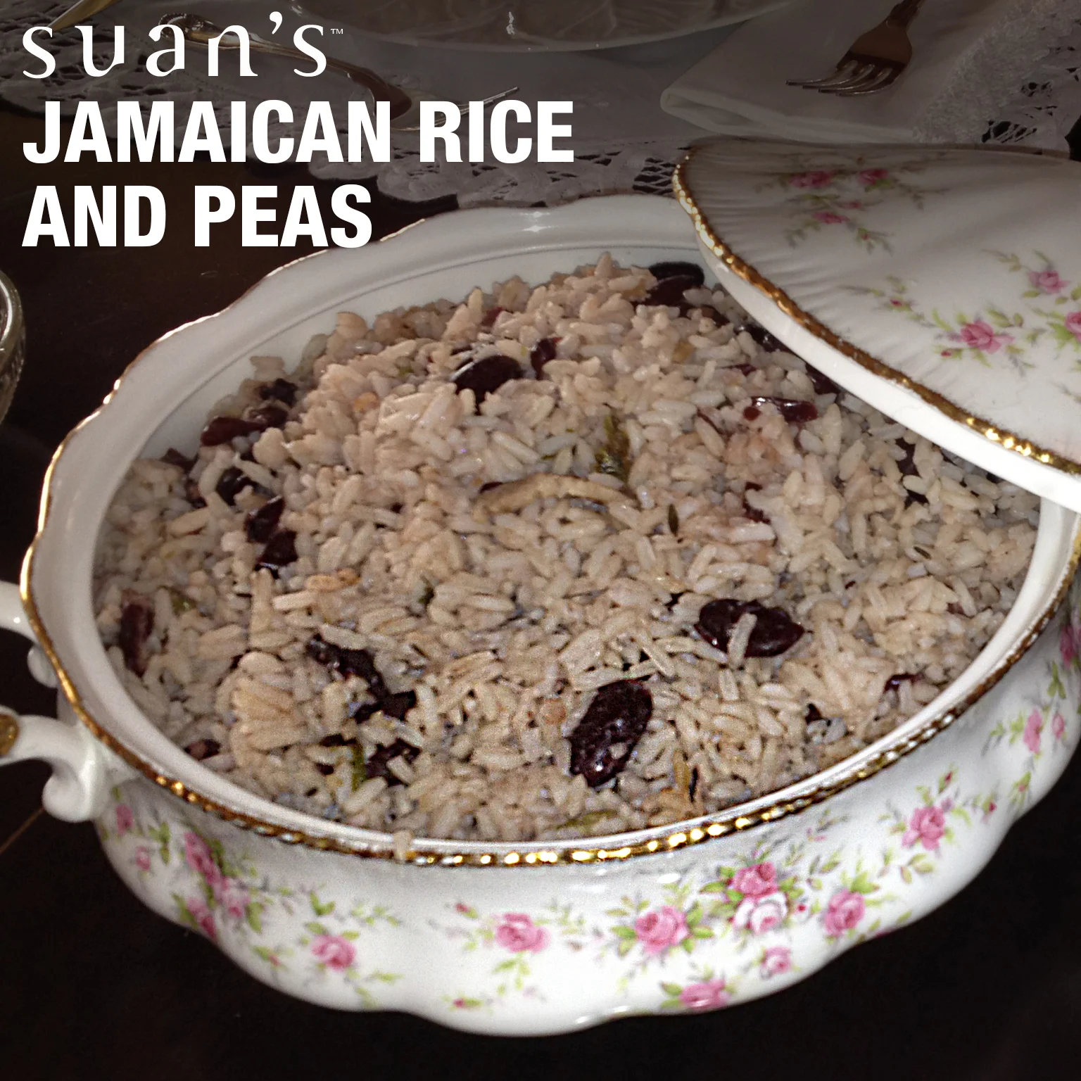 This is a staple in Jamaica and most of the islands have their own take on this tasty dish. I have made a few short cuts in my preparations. Traditionally you would use fresh beans (peas), seasoned as they cooked. 