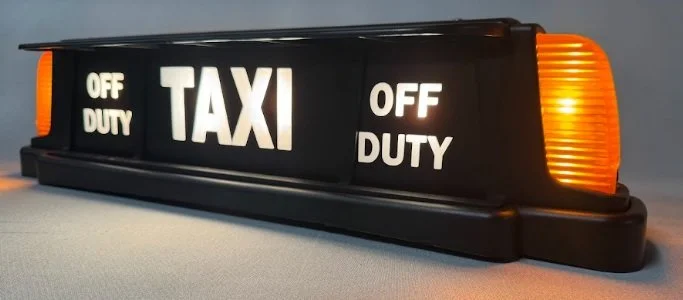 Vintage New York Plastic Rooflight with Off Duty - REFURBISHED