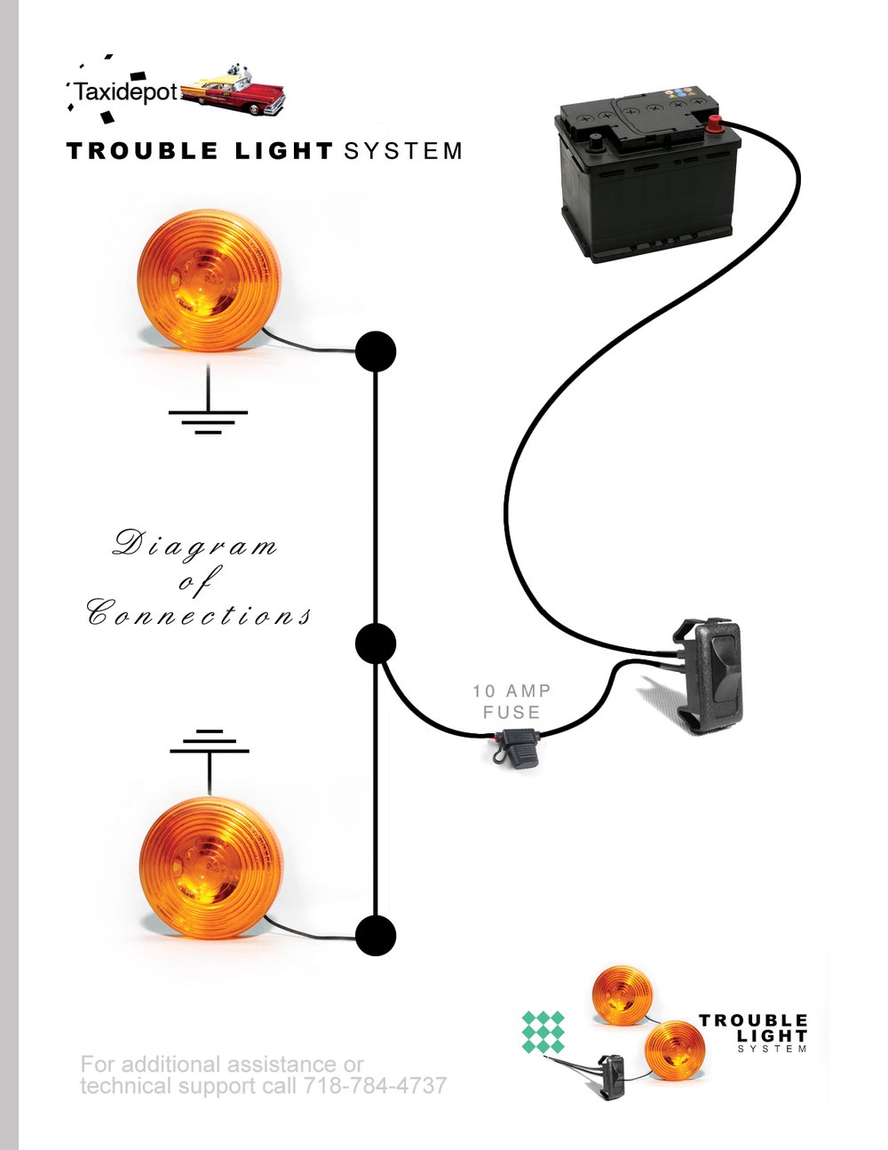 TROUBLE LIGHT SECURITY SYSTEM — Taxidepot