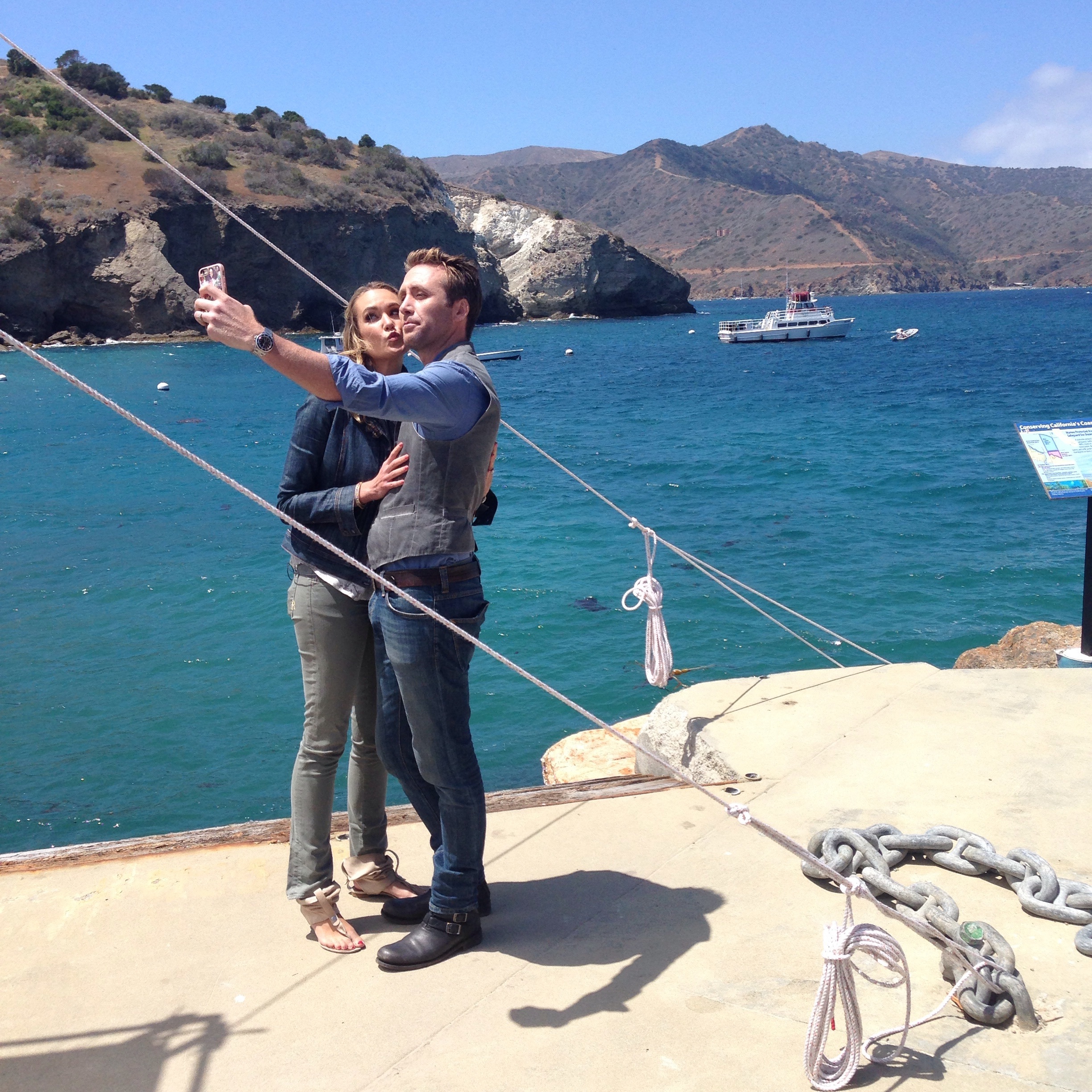Snagged this adorbs photo behind the scenes.
