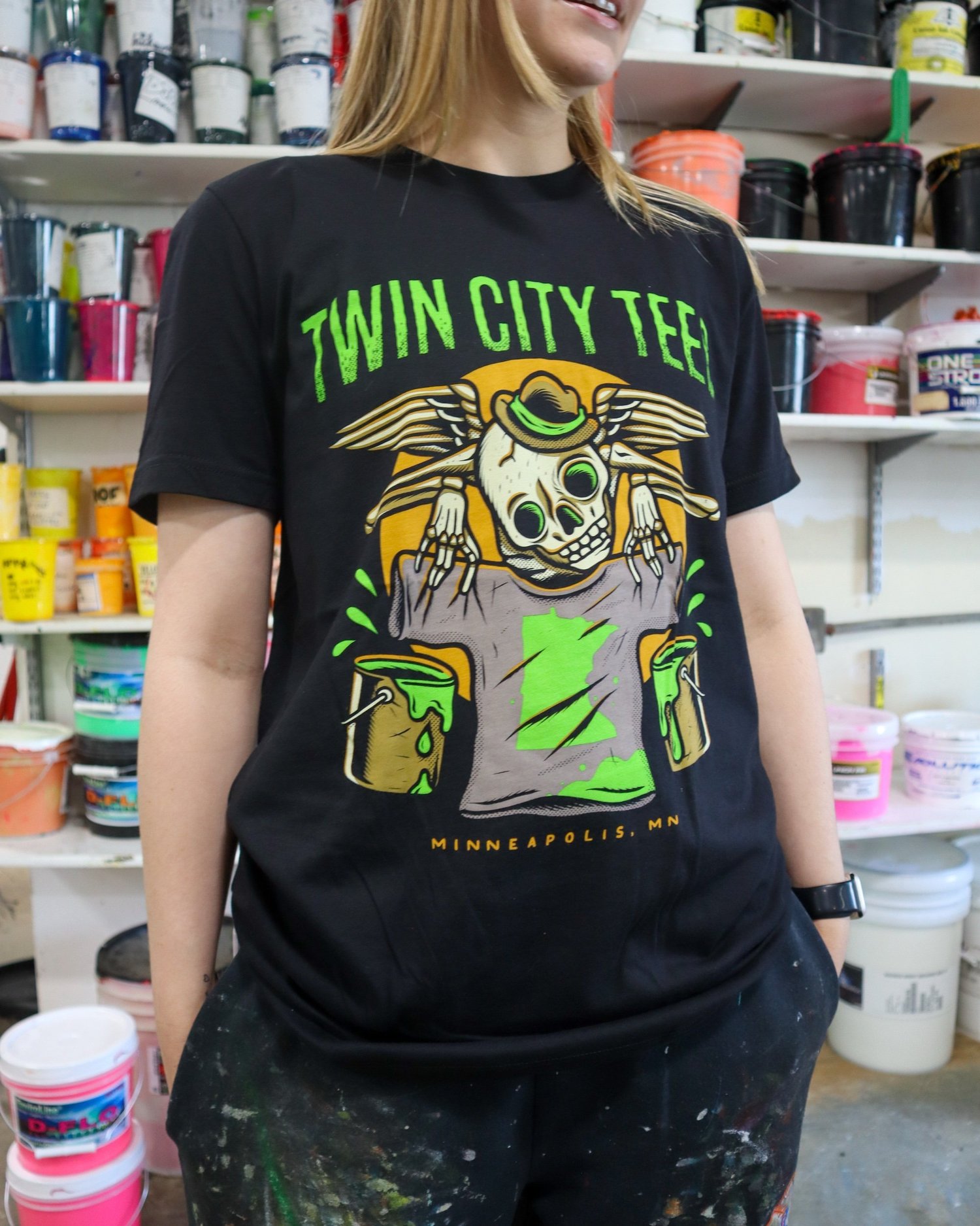 Minneapolis Skull Tee — Twin City Tees | Custom Shirts | Minnesota
