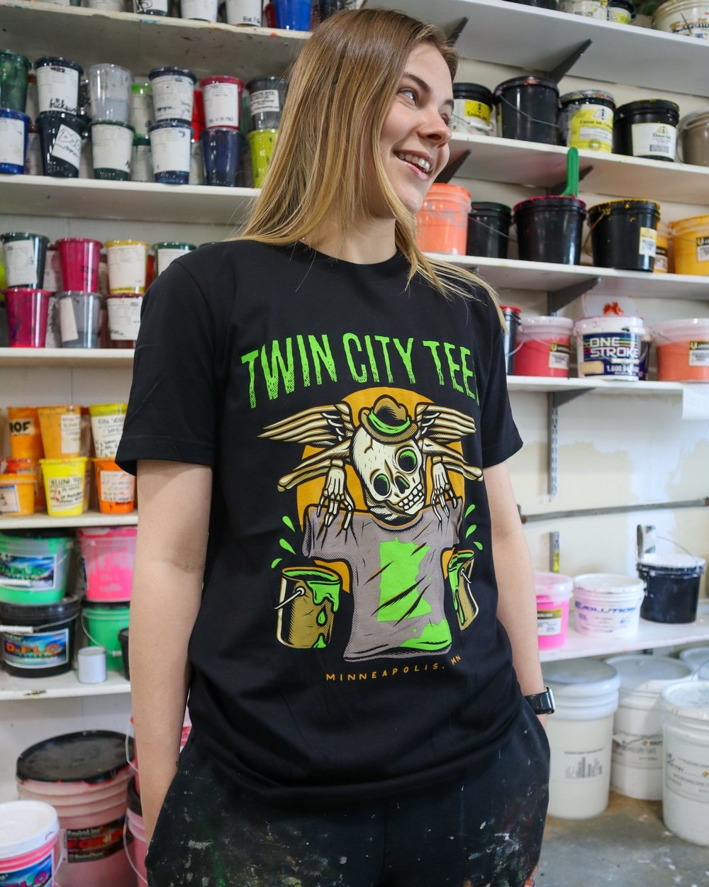 Minneapolis Skull Tee — Twin City Tees | Custom Shirts | Minnesota