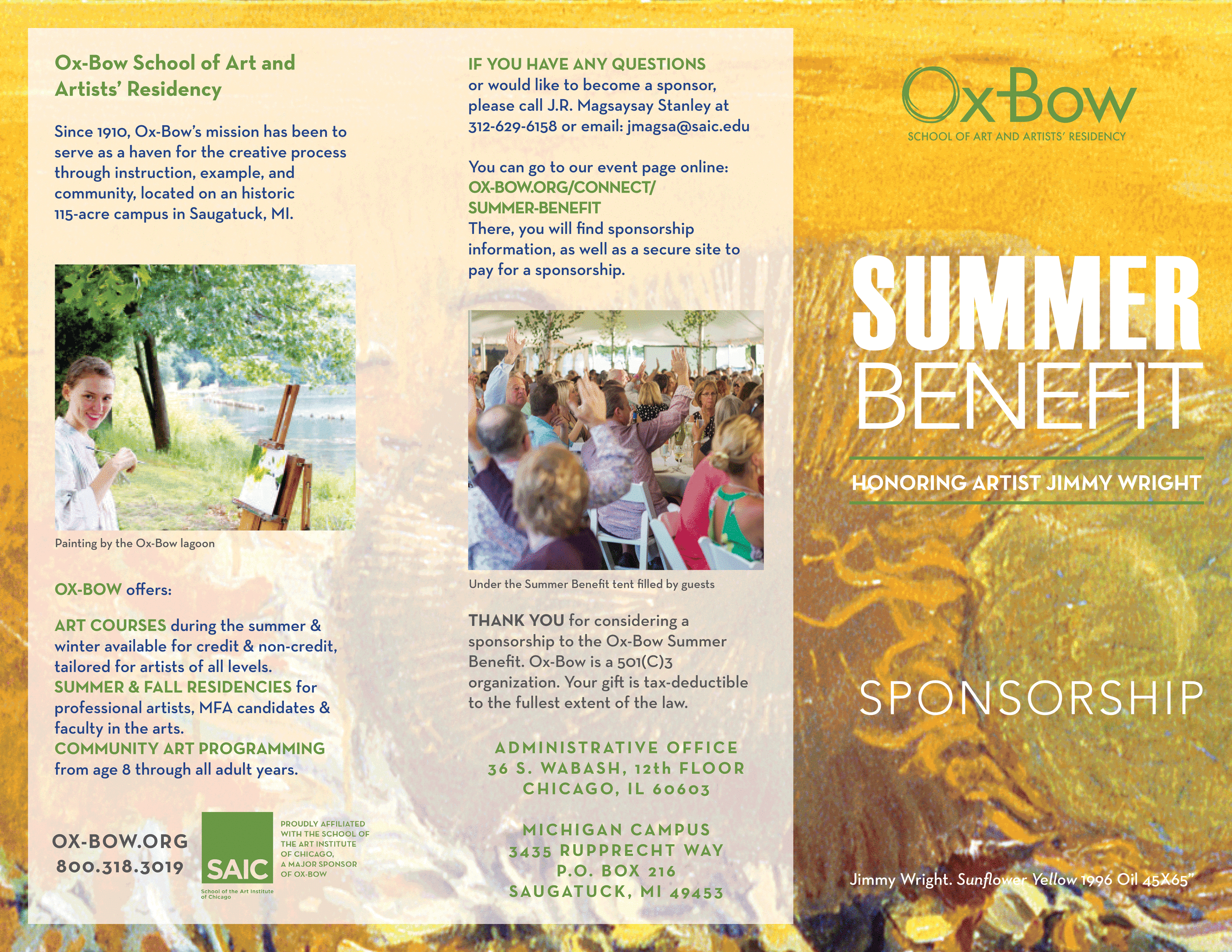 Summer Gala Sponsor Brochure