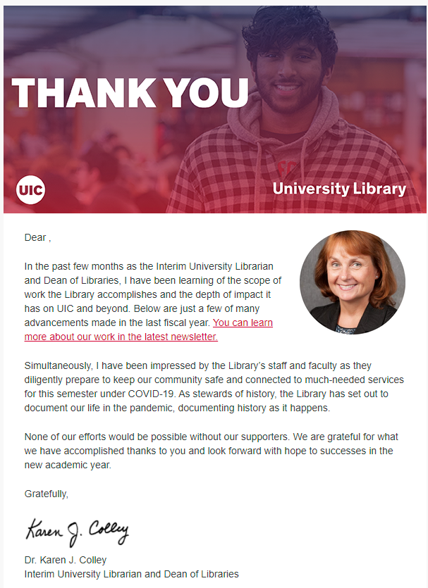 Electronic Stewardship Letter