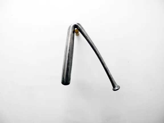 Alex Gartelmann, Over and Over and Over , 2011. Cast aluminum 16 x 16 x 3 inches